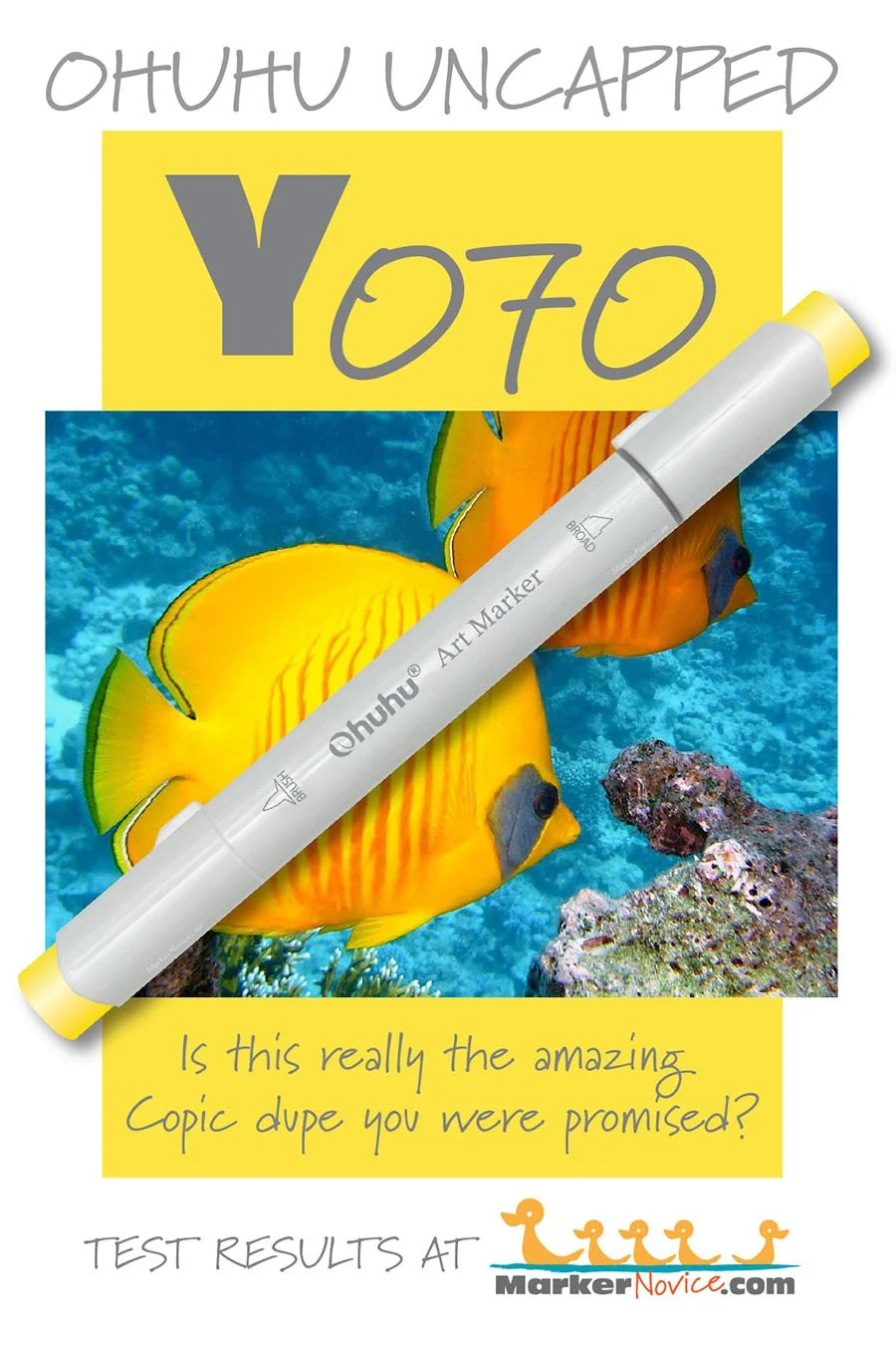 Y070 Acid Yellow: Testing Ohuhu Markers for Lightfastness and
